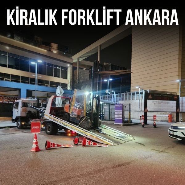 Demirtepe bölgesinde günlük forklift kiralama hizmeti sunan forklift aracı